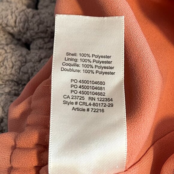 Aritzia Wilfred Melodie Romper Orange Size Medium - Picture 15 of 16
